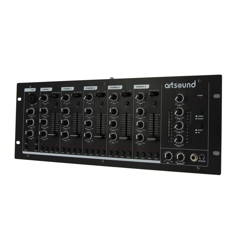 Artsound Audio Mixer - MIKS6.4 - Audio Mixer 6 Channels 4 zones — Buy in Cyprus with Fast Delivery