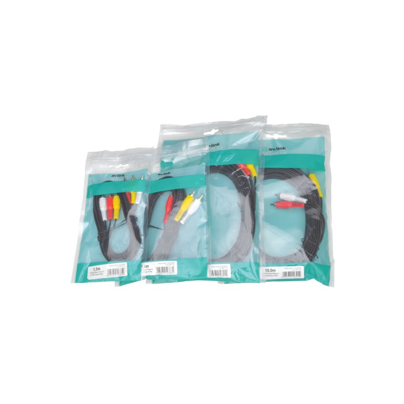 AV:link 3RCA to 3RCA Cable - 112.074UK - 3.0m — Buy in Cyprus with Fast Delivery