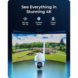 Reolink Outdoor 4G PTZ 4K Battery Camera - BP4G G440 - GO PT Ultra Outdoor 4G PTZ 4K Battery Camera