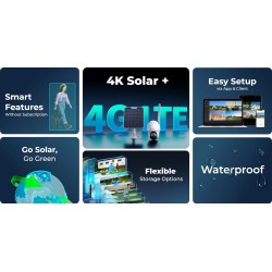 Reolink Outdoor 4G PTZ 4K Battery Camera - BP4G G440 - GO PT Ultra Outdoor 4G PTZ 4K Battery Camera