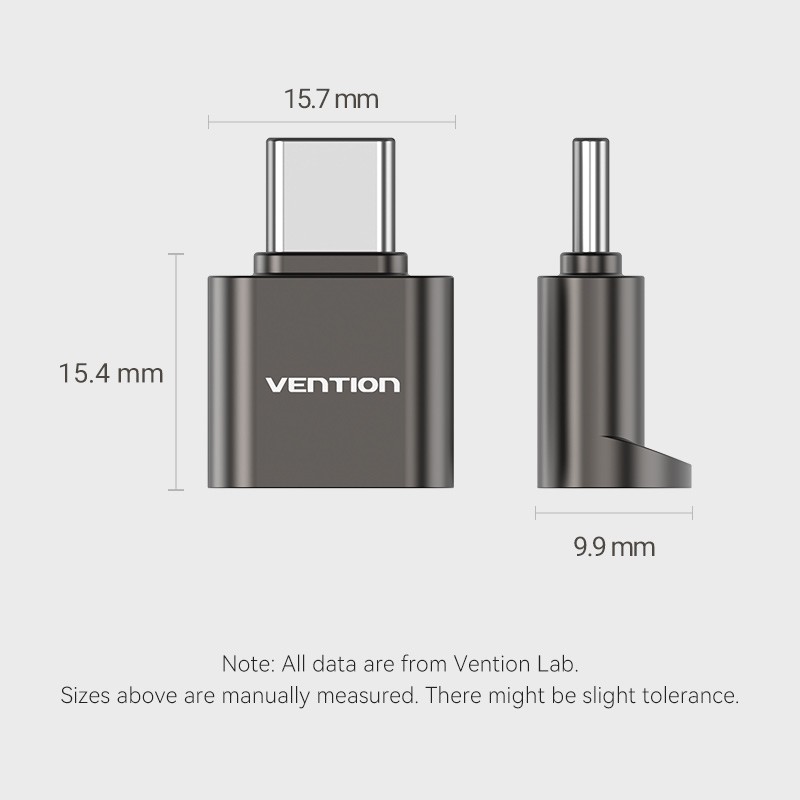 Vention Metal USB-C Card Reader for Micro SD Cards - CLMH0 - Metal USB-C Card Reader for Micro SD Cards