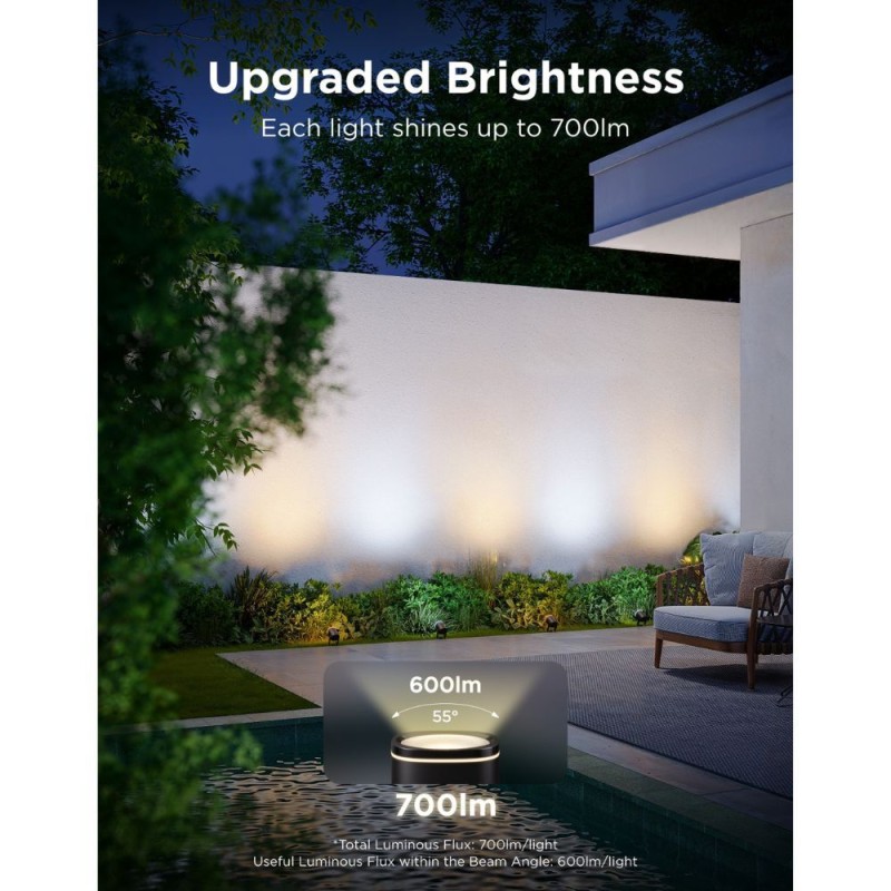 Govee Outdoor Smart Garden Spotlights - H7093311 - IP67 RGBICWW 2pack — Buy in Cyprus with Fast Delivery