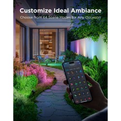 Govee Outdoor Smart Garden Spotlights - H7093311 - IP67 RGBICWW 2pack — Buy in Cyprus with Fast Delivery