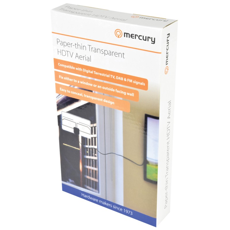 Mercury Paper Thin TV FM Aerial - 120.515UK - Paper Thin TV FM Aerial — Buy in Cyprus with Fast Delivery