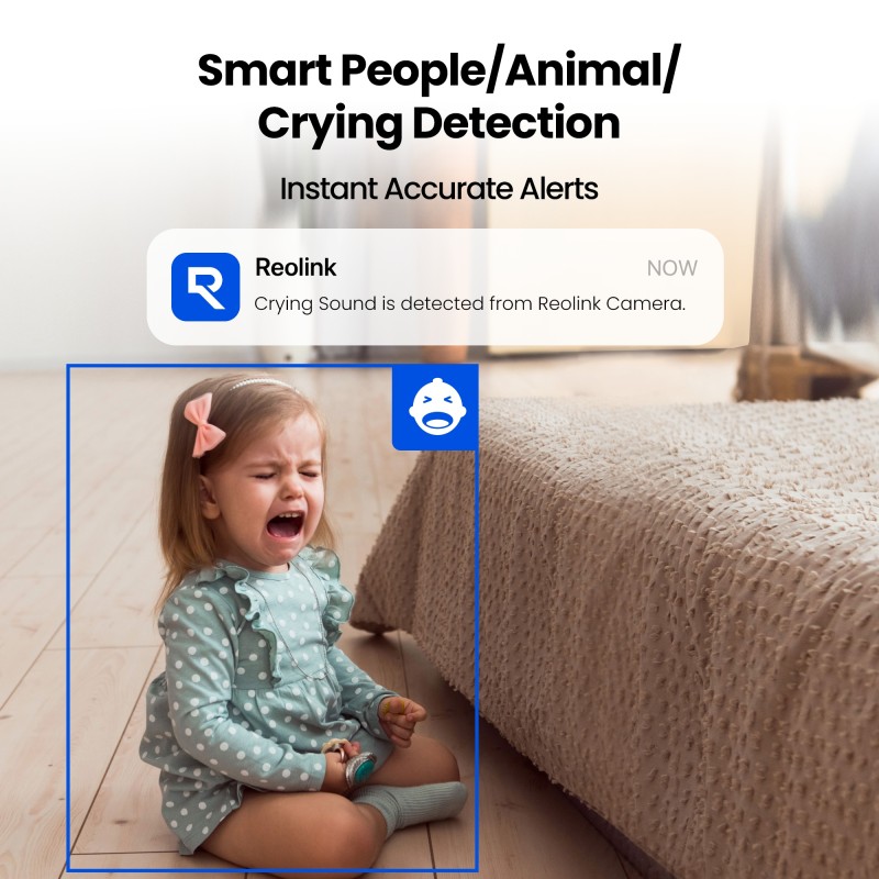 Reolink WIFI Indoor PTZ Camera - E331 - WIFI Indoor PTZ Camera 5MP White — Buy in Cyprus with Fast Delivery