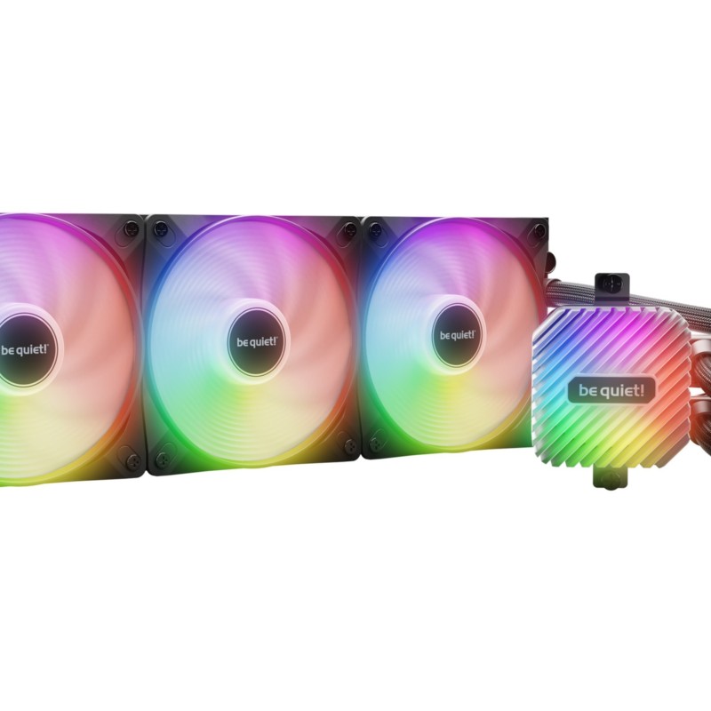 Be Quiet! Light Loop 360mm AIO Liquid CPU Cooler - BW022 - Black, 3x120mm ARGB PWM Fans, Ultra-Quiet