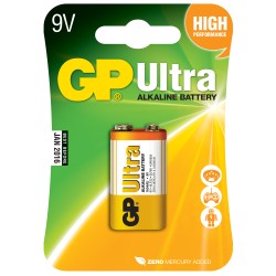 GP Ultra Alkaline Battery - 656.020UK - PP3 9V — Buy in Cyprus with Fast Delivery