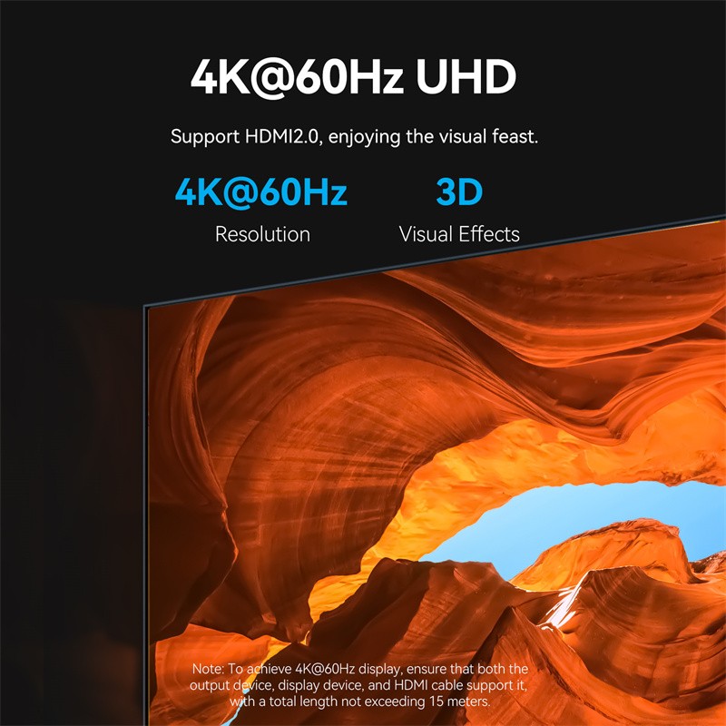 Vention HDMI Repeater for Signal Amplification - AIWH0 - 4K60Hz — Buy in Cyprus with Fast Delivery