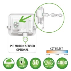 GBC ON - NIGHTUNE 50 - Outdoor LED Floodlight 50W CCT White — Buy in Cyprus with Fast Delivery