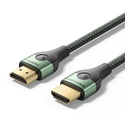 Vention HDMI Cable 2.1 8K60Hz Braided Ultra Thin 2.0m - ALOGH - HDMI Cable 2.1 8K60Hz Braided Ultra Thin 2.0m