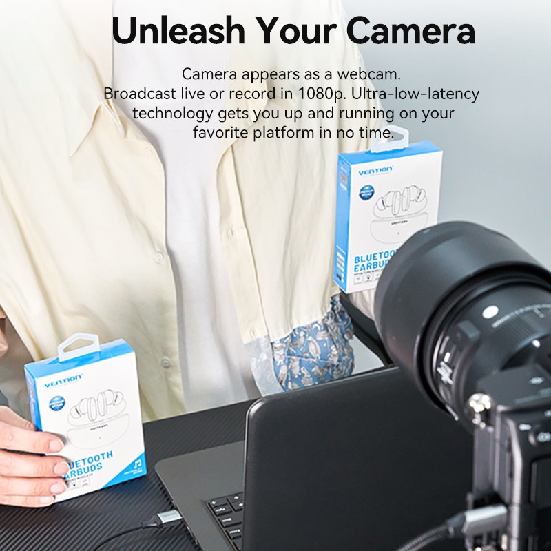 Vention Converter USB-C to HDMI Video Capture Card - ACWHA - USB-C to HDMI Video Capture Card