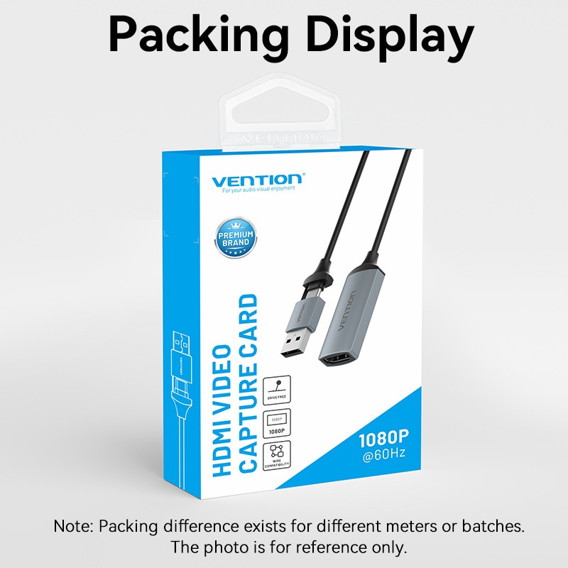 Vention Converter USB-C to HDMI Video Capture Card - ACWHA - USB-C to HDMI Video Capture Card