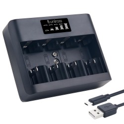 Uniross Fast 2hr USB Charger for AA AAA C D 9V - UCU008 - Fast 2hr USB Charger for AA AAA C D 9V