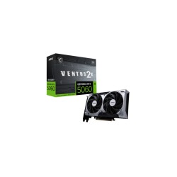 MSI GeForce RTX 5060 Ventus 2X OC - 8GB GDDR7, 2527 MHz Boost, Silver, Dual-Fan — Buy in Cyprus with Fast Delivery