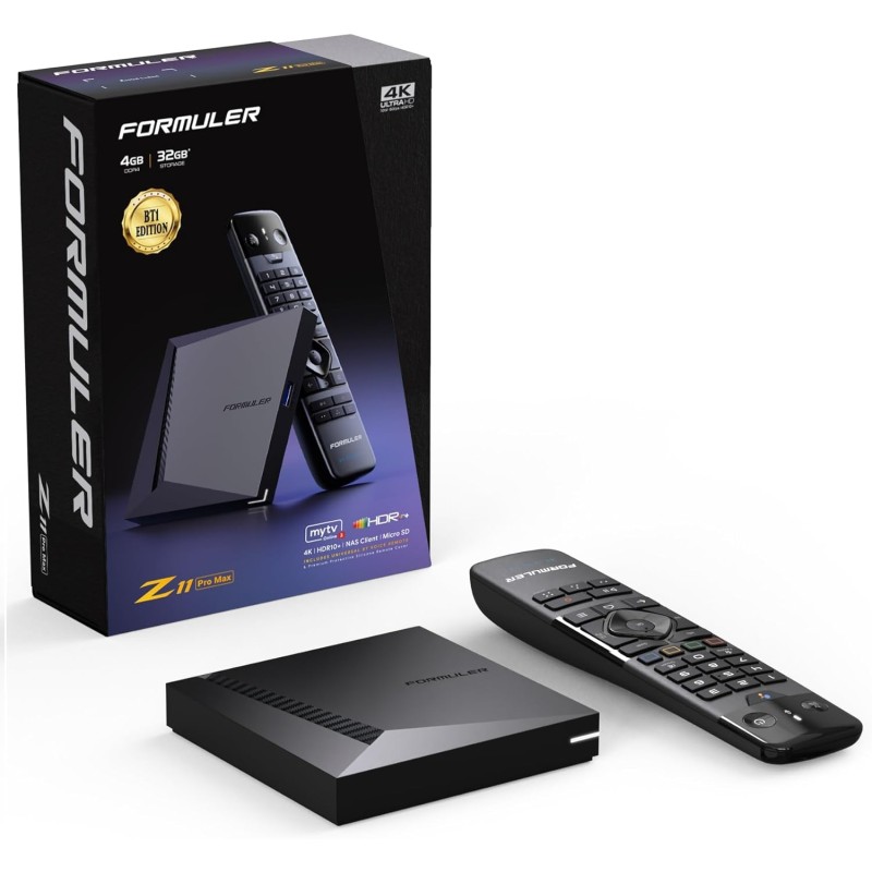 Formuler TV Box - Z11 Pro Max - BT Android 11 TV Box 4K 4G 32GB with BT Voice Remote Control