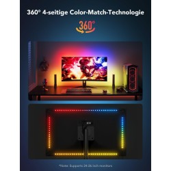 Govee Monitor Back Light Strip & 2x Light Bars Gaming Set - H6608 - Monitor Back Light Strip & 2x Light Bars Gaming Set