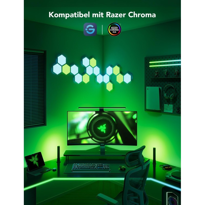 Govee Monitor Back Light Strip & 2x Light Bars Gaming Set - H6608 - Monitor Back Light Strip & 2x Light Bars Gaming Set