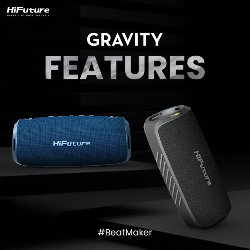 HiFuture Portable BT Speaker - GRAVITY IPX7 45W Blue — Buy in Cyprus with Fast Delivery
