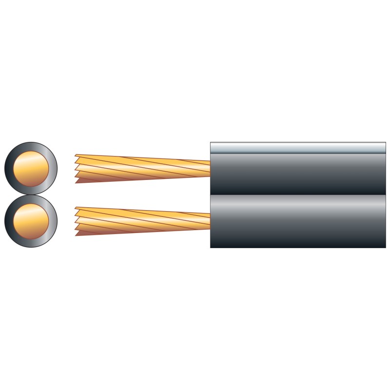 Mercury Cu CCA Speaker Cable - 801.699UK - 2.5mm Black 100m — Buy in Cyprus with Fast Delivery