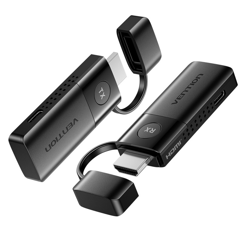 Vention HDMI Wireless Transmitter and Receiver - ADKB0 - HDMI Wireless Transmitter and Receiver Black