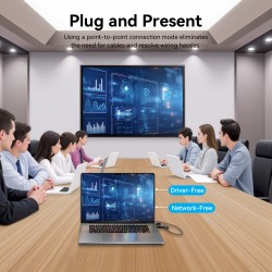 Vention HDMI Wireless Transmitter and Receiver - ADKB0 - HDMI Wireless Transmitter and Receiver Black