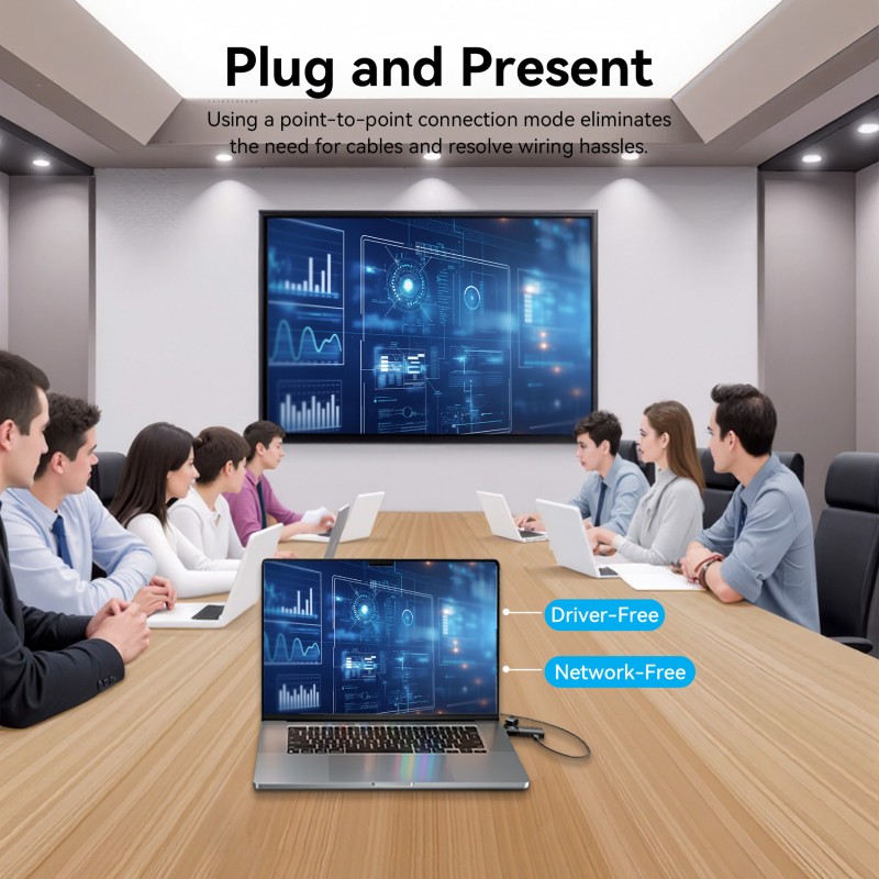 Vention HDMI Wireless Transmitter and Receiver - ADKB0 - HDMI Wireless Transmitter and Receiver Black