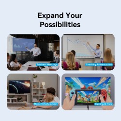 Vention HDMI Wireless Transmitter and Receiver - ADKB0 - HDMI Wireless Transmitter and Receiver Black