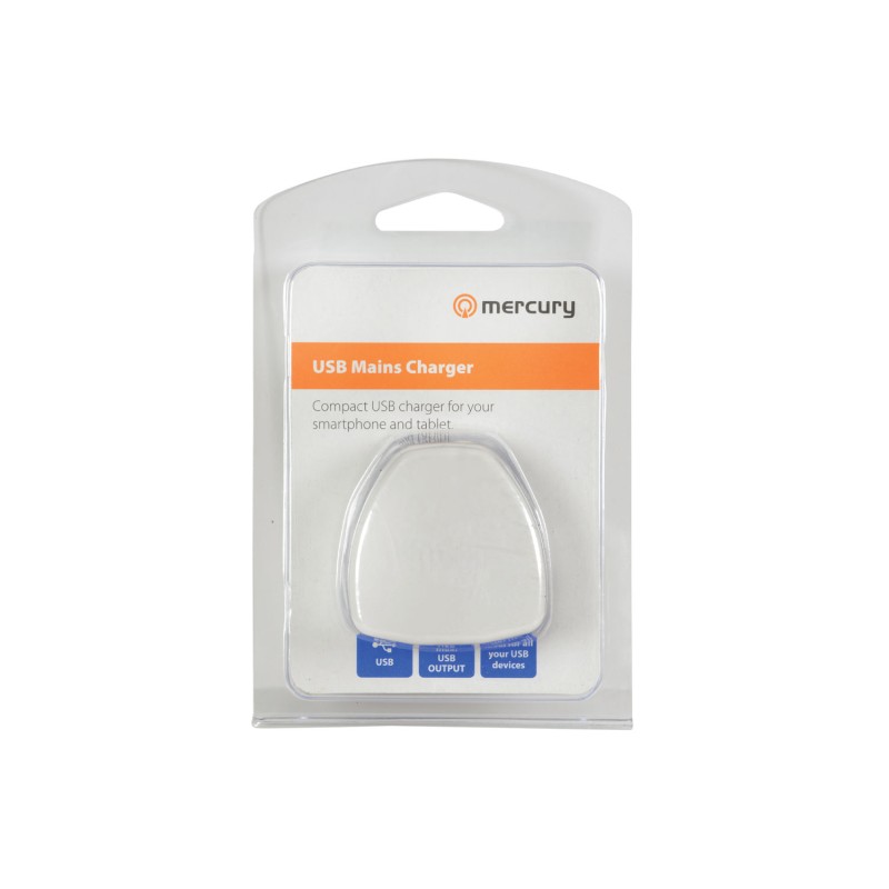 Mercury Compact USB Mains Charger - 421.743UK - 2.1A — Buy in Cyprus with Fast Delivery