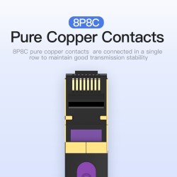 Vention NETWORK Cable - ICABQ - CAT7 Flat 20.0m Black — Buy in Cyprus with Fast Delivery