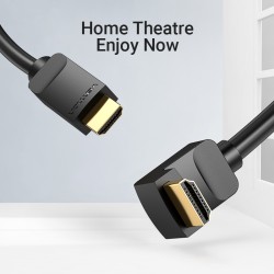 Vention HDMI Cable - AARBH - Right Angle 90 Degrees 2.0m — Buy in Cyprus with Fast Delivery