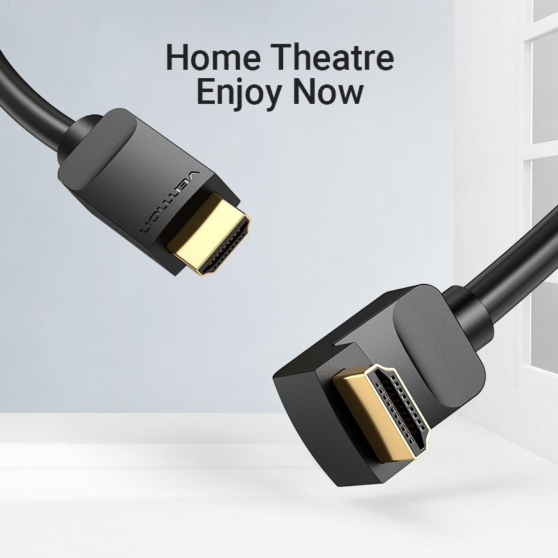 Vention HDMI Cable - AARBH - Right Angle 90 Degrees 2.0m — Buy in Cyprus with Fast Delivery