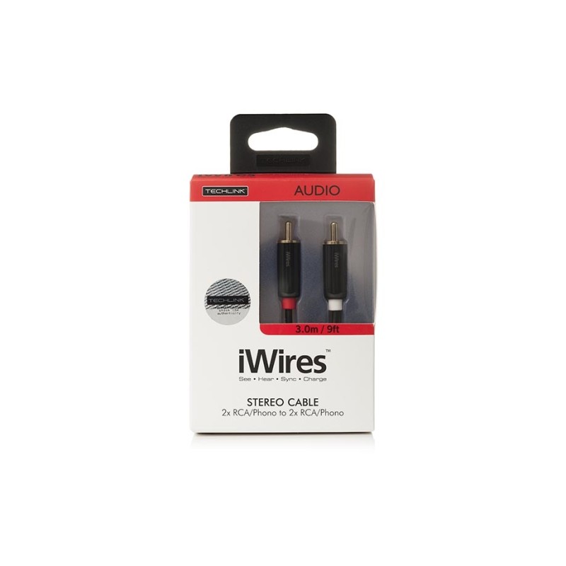 Techlink iWires - 710033 - 2RCA to 2RCA 3.0m — Buy in Cyprus with Fast Delivery