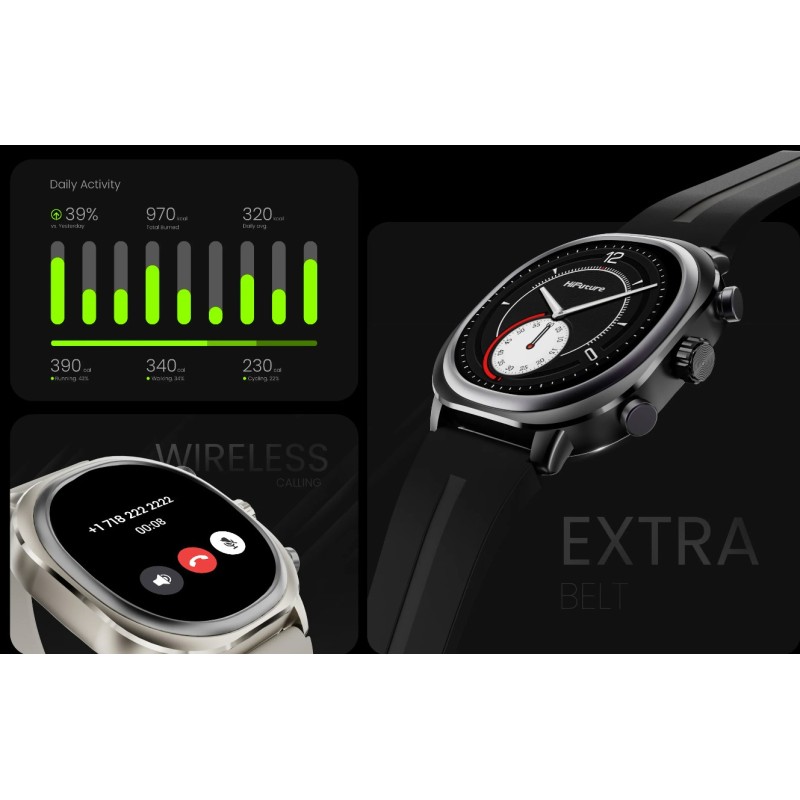 HiFuture Lifestyle SmartWatch - AIX Lite - Silver Grey — Buy in Cyprus with Fast Delivery