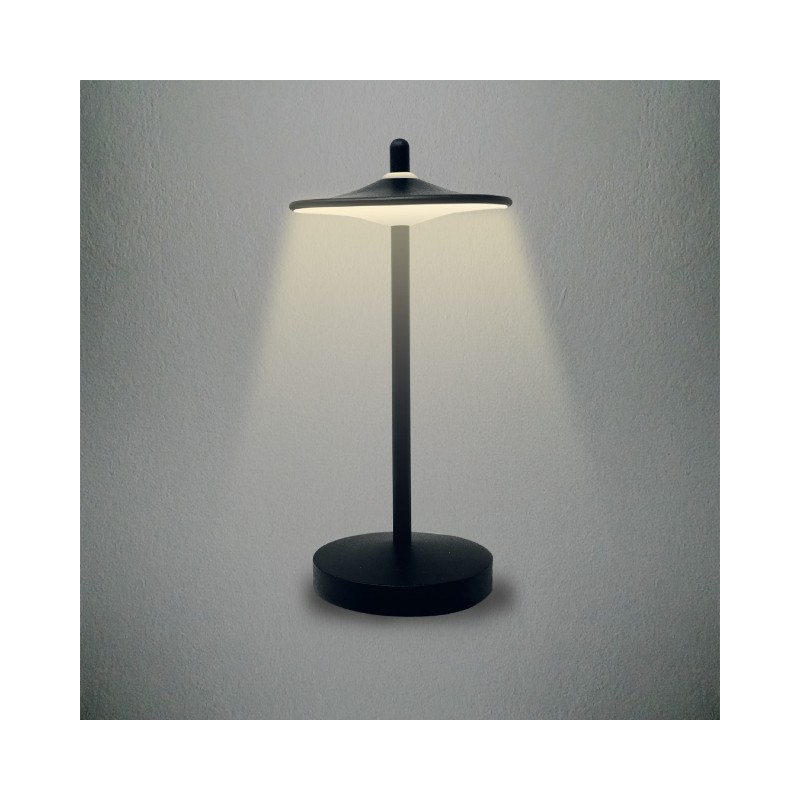 KELU SAKE Aluminium Lamp - USB-C Rechargeable, IP44, 130LM, Anthracite — Buy in Cyprus with Fast Delivery