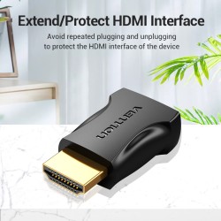 Vention HDMI Adaptor - AIMB0 - HDMI Adaptor Male to Female 4K60Hz — Buy in Cyprus with Fast Delivery