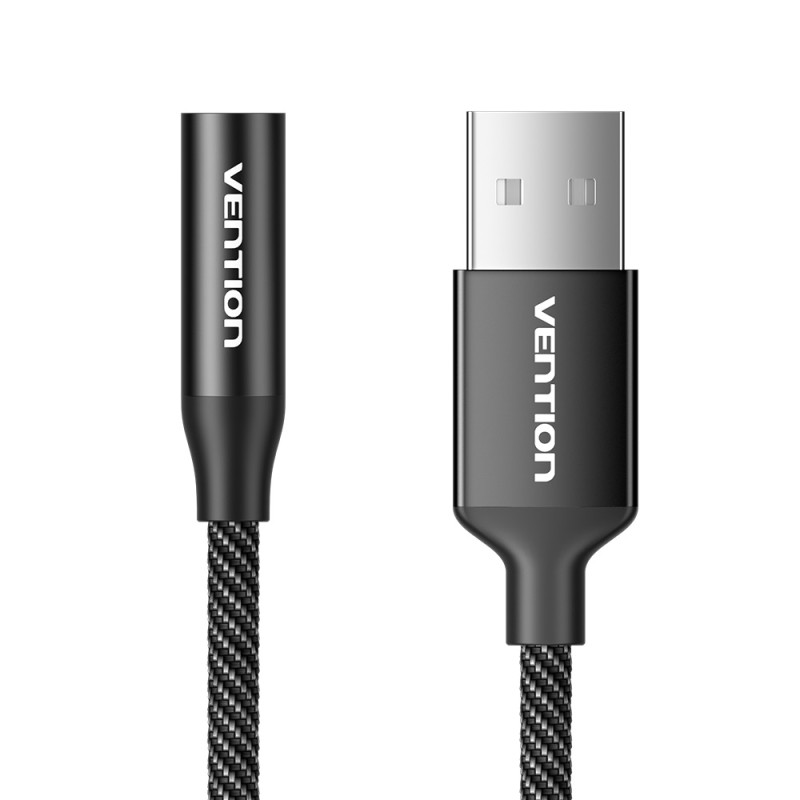 Vention Audio Converter USB-A to 1x3.5mm 1.0m Cable - CVEBF - Braided — Buy in Cyprus with Fast Delivery