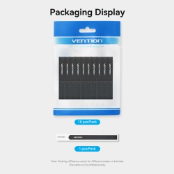 Vention Cable Organiser Hook & Loop Cable Tie - KANB0-10 - 120mm, 10 Pcs — Buy in Cyprus with Fast Delivery