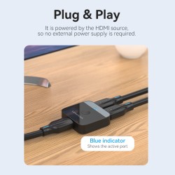 Vention HDMI Switch - AKOB0 - 2-Port 4K 2.0 Bi-Directional — Buy in Cyprus with Fast Delivery