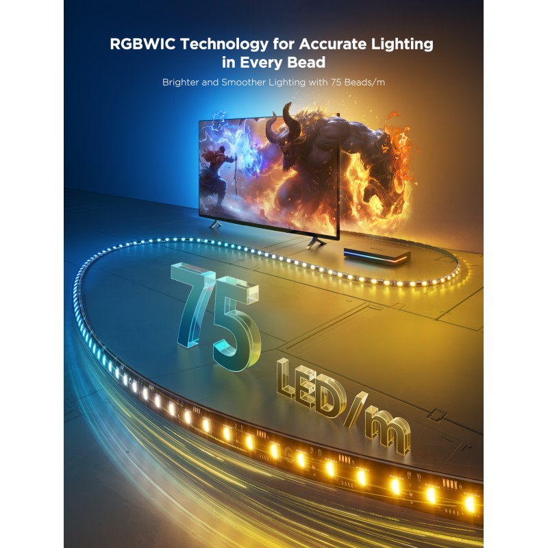 Govee TV AI Sync Box - H8604 - with Strip Light, for 55-65', Max 8K 240HZ (Matter) — Buy in Cyprus with Fast Delivery