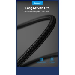 Vention Network Cable - IKGBH - Cat8 SFTP Braided 2.0m Black — Buy in Cyprus with Fast Delivery