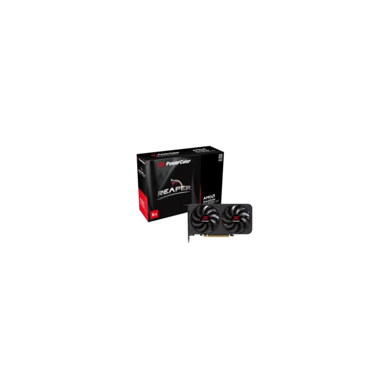 PowerColor Radeon Reaper RX 9060 XT - Black, 8GB GDDR6, 3130MHz Boost — Buy in Cyprus with Fast Delivery