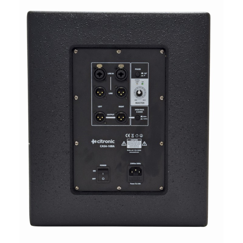 Citronic Active Sub - CASA-10BA - Active Sub 300Wrms 178.120UK — Buy in Cyprus with Fast Delivery