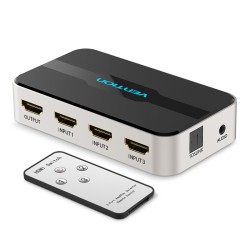 Vention HDMI Switch - AFJH0 - 3-Port 4K 1.4 with Audio Separation — Buy in Cyprus with Fast Delivery