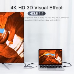 Vention HDMI Switch - AFJH0 - 3-Port 4K 1.4 with Audio Separation — Buy in Cyprus with Fast Delivery