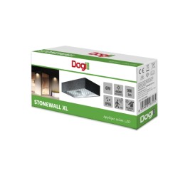 GBC DOGI STONEWALL XL Solar LED Wall Light with PIR - Solar LED Wall Light with PIR — Buy in Cyprus with Fast Delivery
