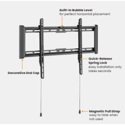 Brateck TV Mount - LP77-46F - 60x40 Fixed 75kg — Buy in Cyprus with Fast Delivery