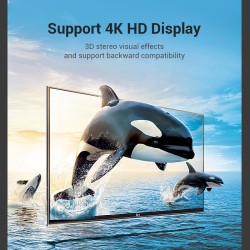 Vention HDMI Right Angle Adaptor - AINB0 - Male to Female 270 Degree 4K60Hz — Buy in Cyprus with Fast Delivery