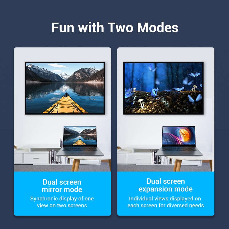 Vention HDMI Right Angle Adaptor - AINB0 - Male to Female 270 Degree 4K60Hz — Buy in Cyprus with Fast Delivery