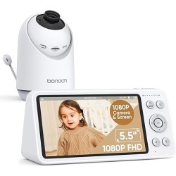 Bonoch Portable Baby Monitor - BBM04 - 5.5'' 1080p PTZ Camera & Local Storage No WiFi — Buy in Cyprus with Fast Delivery