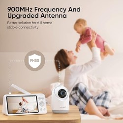 Bonoch Portable Baby Monitor - BBM04 - 5.5'' 1080p PTZ Camera & Local Storage No WiFi — Buy in Cyprus with Fast Delivery